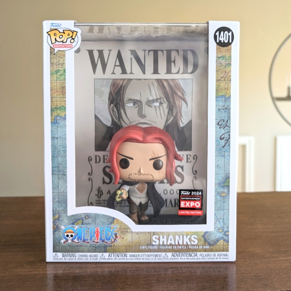 Funko Pop Shanks Wanted Poster One Piece C2E2 Expo Limited Edition